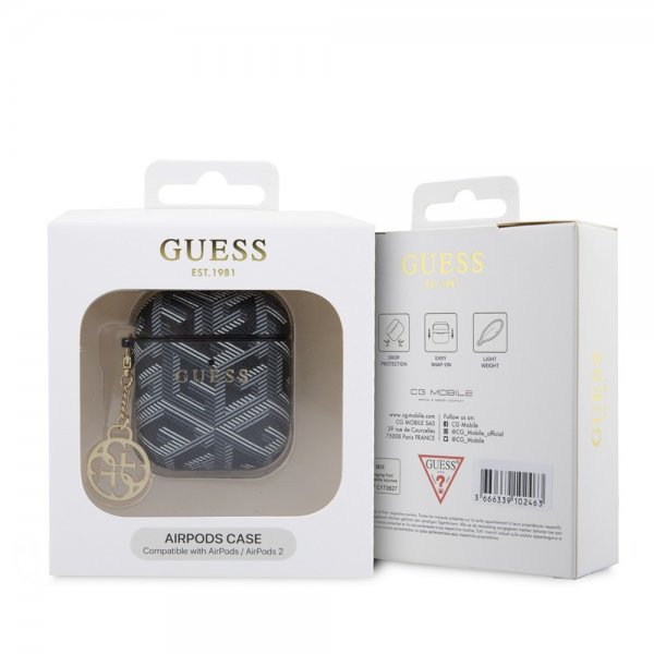 Guess AirPods 1/2 Deksel G Cube Svart