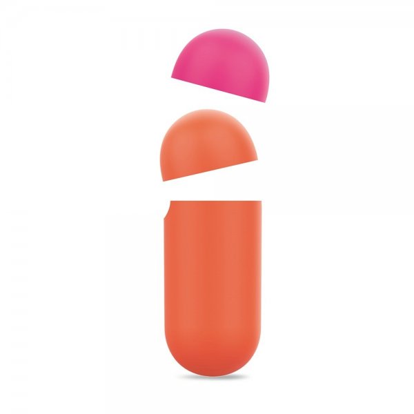 Puro AirPods 1/2 Deksel Icon Oransje