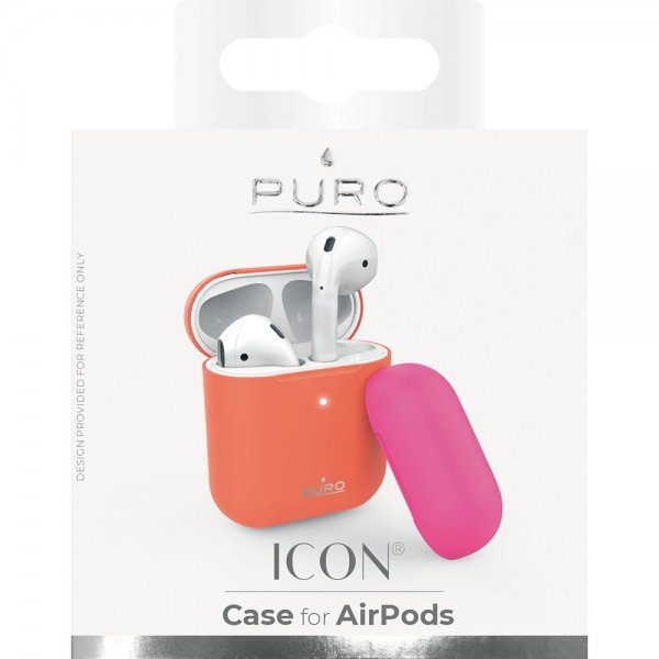 Puro AirPods 1/2 Deksel Icon Oransje
