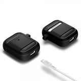 Spigen AirPods 1/2 Deksel Rugged Armor Svart
