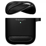 Spigen AirPods 1/2 Deksel Rugged Armor Svart
