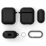 Spigen AirPods 1/2 Deksel Silicone Case Svart