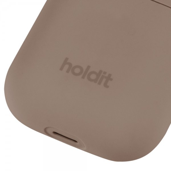 holdit AirPods 1/2 Deksel Silikon Mocha Brown