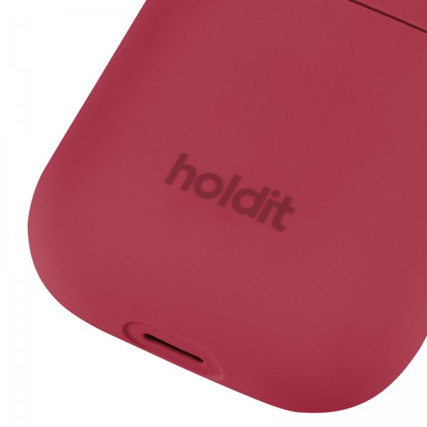 holdit AirPods 1/2 Deksel Silikon Red Velvet