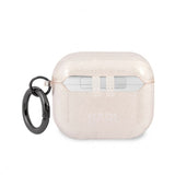 Karl Lagerfeld AirPods 3 Deksel Choupette Glitter Gull