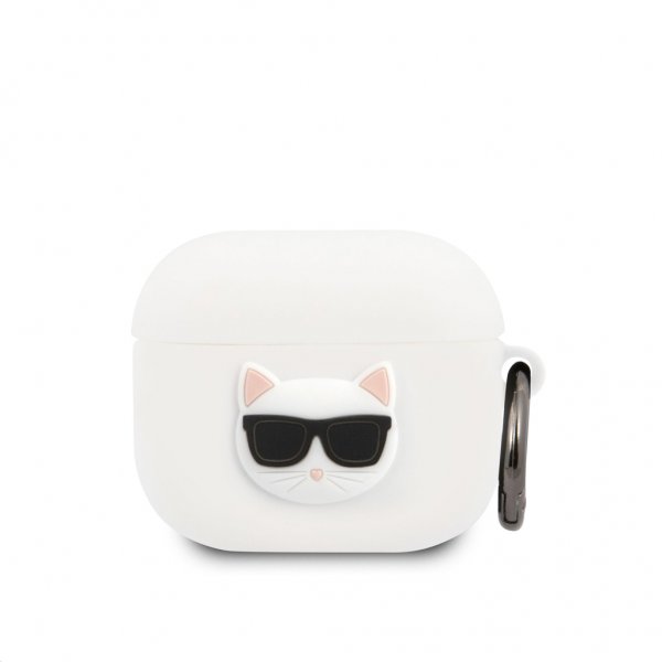 Karl Lagerfeld AirPods 3 Deksel Choupette Hvit
