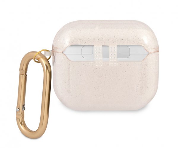 Guess AirPods 3 Deksel Glitter Case Gull