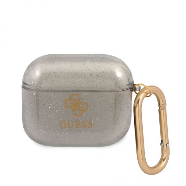 Guess AirPods 3 Deksel Glitter Case Svart