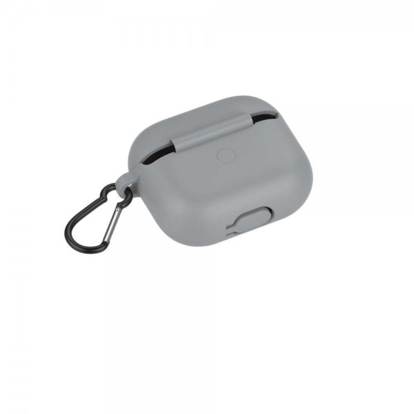 AirPods 3 Deksel med Karabinkrok Grå