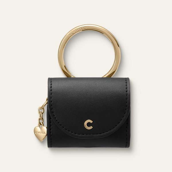 Cyrill AirPods 3 Deksel Mini Bag Classic Leather Black