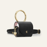 Cyrill AirPods 3 Deksel Mini Bag Classic Leather Black