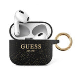Guess AirPods 3 Deksel Printed Logo Svart