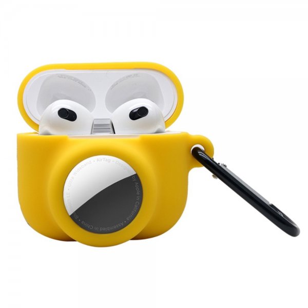 AirPods 3/AirTag Deksel Silikon Gul