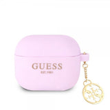 Guess AirPods 3 Deksel Classic Logo 4G Charm Lilla