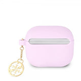 Guess AirPods 3 Deksel Classic Logo 4G Charm Lilla