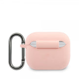 Lacoste AirPods 3 Deksel Liquid Silicone Glossy Logo Rosa