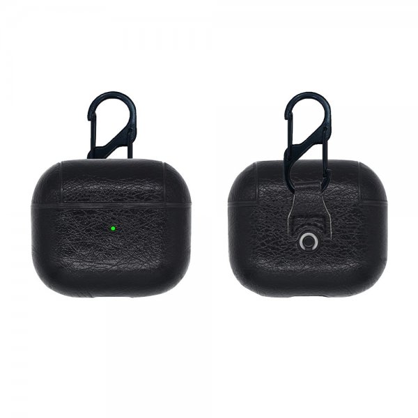 AirPods 3 Deksel PU-skinn Svart