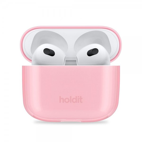 holdit AirPods 3 Deksel Seethru Bright Pink