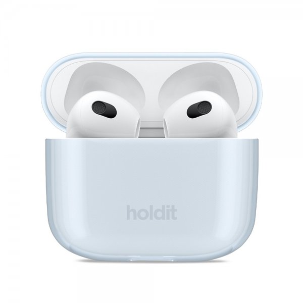 holdit AirPods 3 Deksel Seethru Mineral Blue