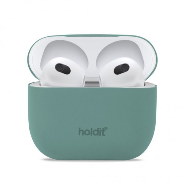 holdit AirPods 3 Deksel Silikon Nygård Moss Green