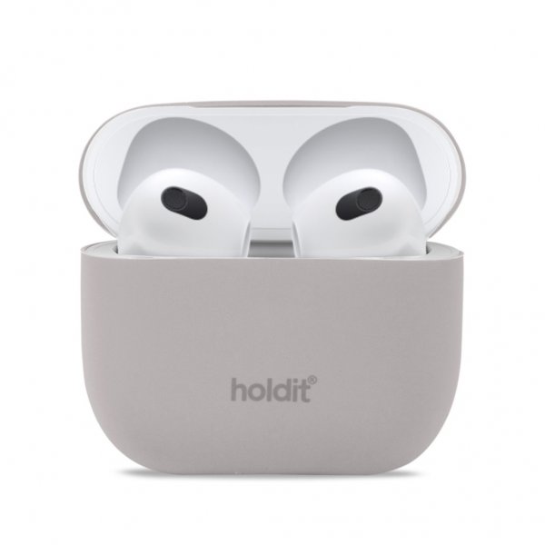 holdit AirPods 3 Deksel Silikon Nygård Taupe
