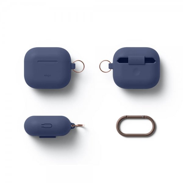 Elago AirPods 3 Deksel Silicone Hang Case Indigo