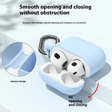 AirPods 4 Deksel Silikon med Karabinkrok Grønn