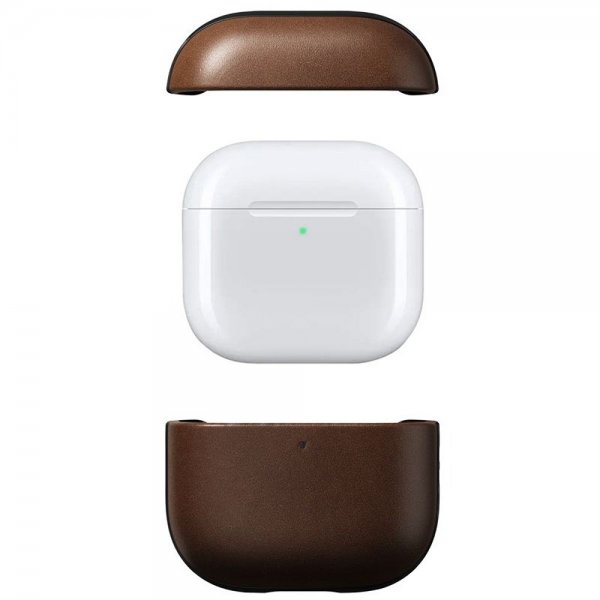 Nomad AirPods 4 Deksel Modern Leather Case Brun