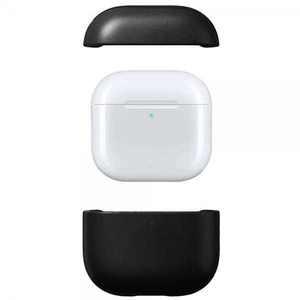 Nomad AirPods 4 Deksel Modern Leather Case Svart