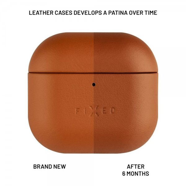 Fixed AirPods 4 Deksel PodsLeather Brun