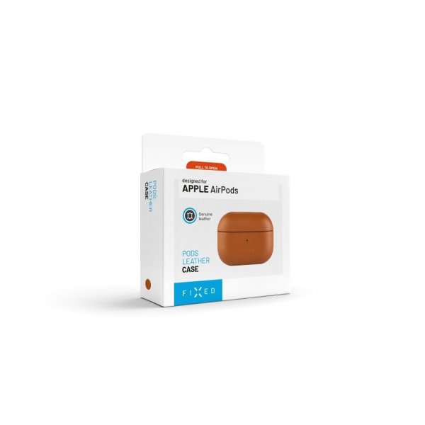 Fixed AirPods 4 Deksel PodsLeather Brun