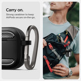 Spigen AirPods 4 Deksel Rugged Armor Matte Black