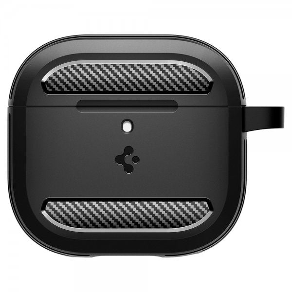 Spigen AirPods 4 Deksel Rugged Armor Matte Black