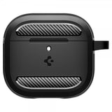 Spigen AirPods 4 Deksel Rugged Armor Matte Black