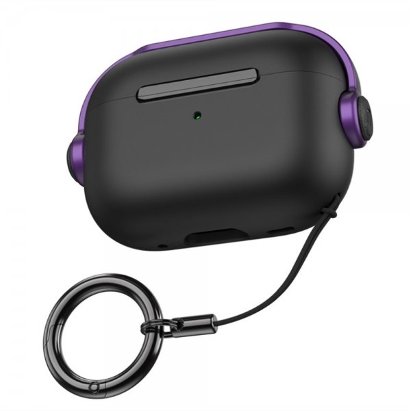 AirPods Pro 2 Deksel Headset Style Svart Lilla