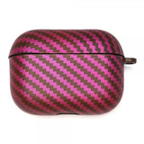 AirPods Pro 2 Deksel Karbonfibertekstur Svart Magenta