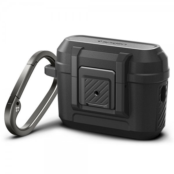 Spigen AirPods Pro 2 Deksel Lock Fit Matte Black