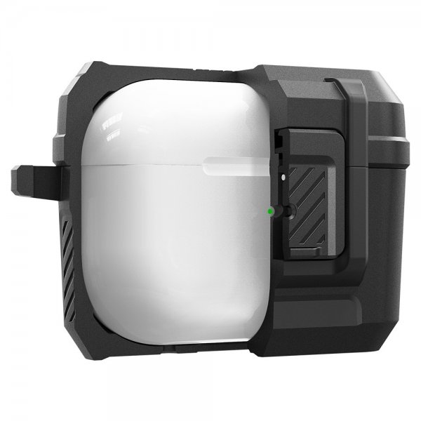 Spigen AirPods Pro 2 Deksel Lock Fit Matte Black