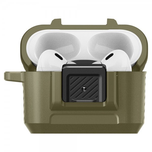 Spigen AirPods Pro 2 Deksel Lock Fit Vintage Khaki