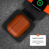 Fixed AirPods Pro 2 Deksel PodsLeather MagSafe Brun