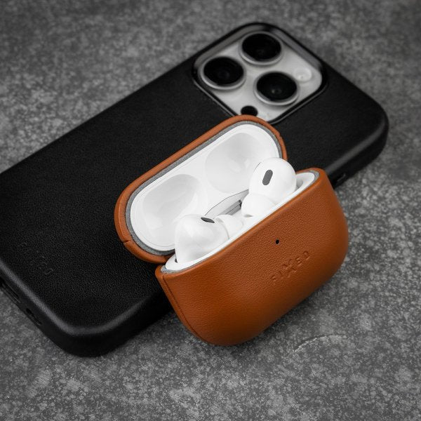 Fixed AirPods Pro 2 Deksel PodsLeather MagSafe Brun