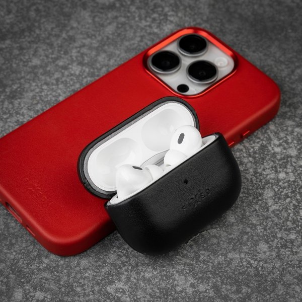 Fixed AirPods Pro 2 Deksel PodsLeather MagSafe Svart