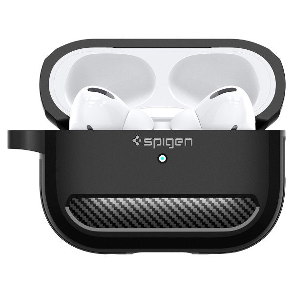 Spigen AirPods Pro 2 Deksel Rugged Armor Matte Black