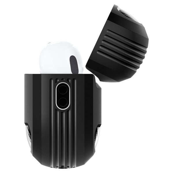 Spigen AirPods Pro 2 Deksel Rugged Armor Matte Black