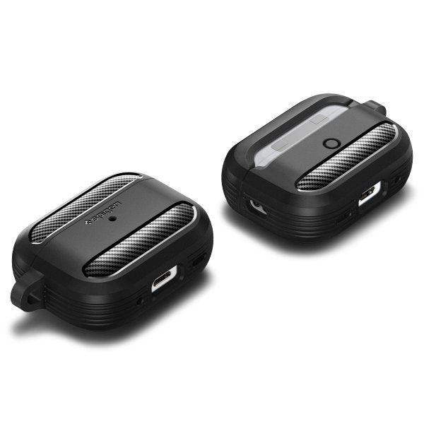 Spigen AirPods Pro 2 Deksel Rugged Armor Matte Black