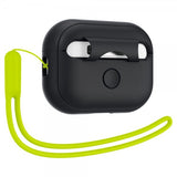 Spigen AirPods Pro 2 Deksel Silicone Fit + Strap Svart