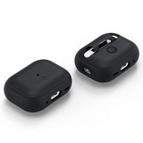 Spigen AirPods Pro 2 Deksel Silicone Fit + Strap Svart