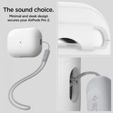 Spigen AirPods Pro 2 Deksel Silicone Fit + Strap Hvit