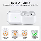 Ahastyle AirPods Pro 2 Deksel Transparent
