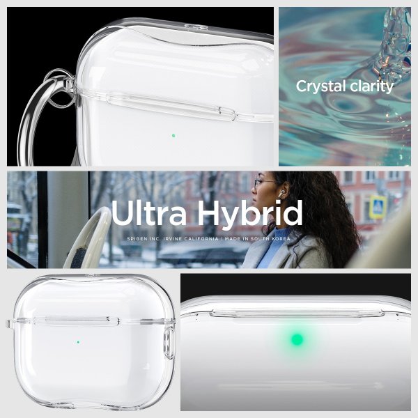 Spigen AirPods Pro 2 Deksel Ultra Hybrid Crystal Clear